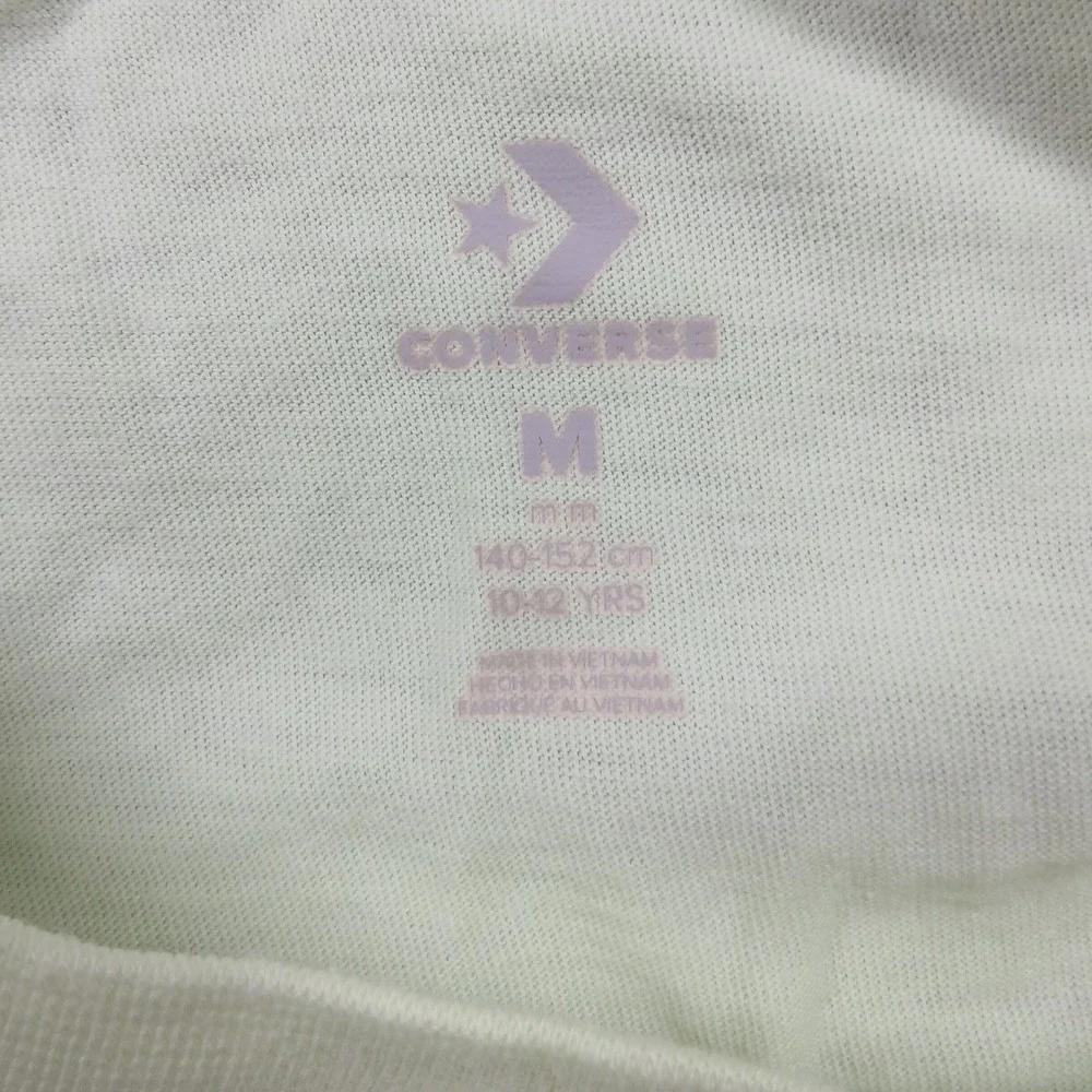 Converse Girls Crop Tee Lot of 2 Size‎ M 10–12 Pink Green All Star